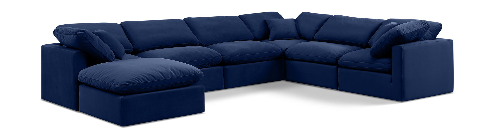 Indulge - Velvet 7 Piece Modular Sectional