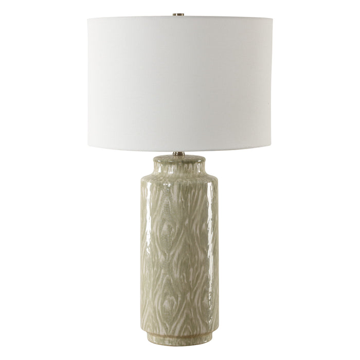 Laurel - Sage Ceramic Table Lamp - Green