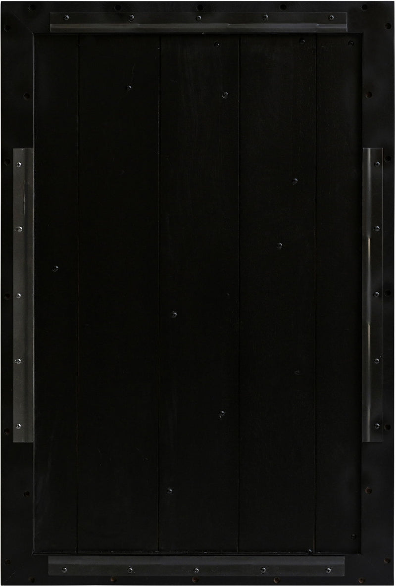 Element - 50" Mango Wood 4 Piece Wall Art - Natural / Black