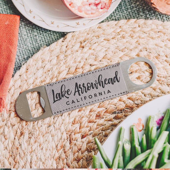 Table Rock Lake Name Bottle Opener - Leatherette