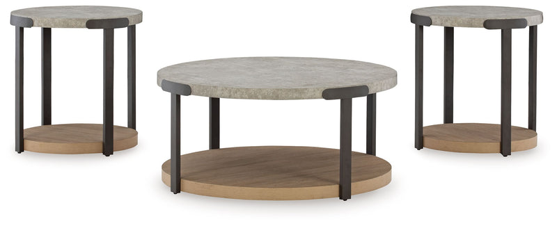 Darthurst - Occasional Table Set (Set of 3) - Light Brown