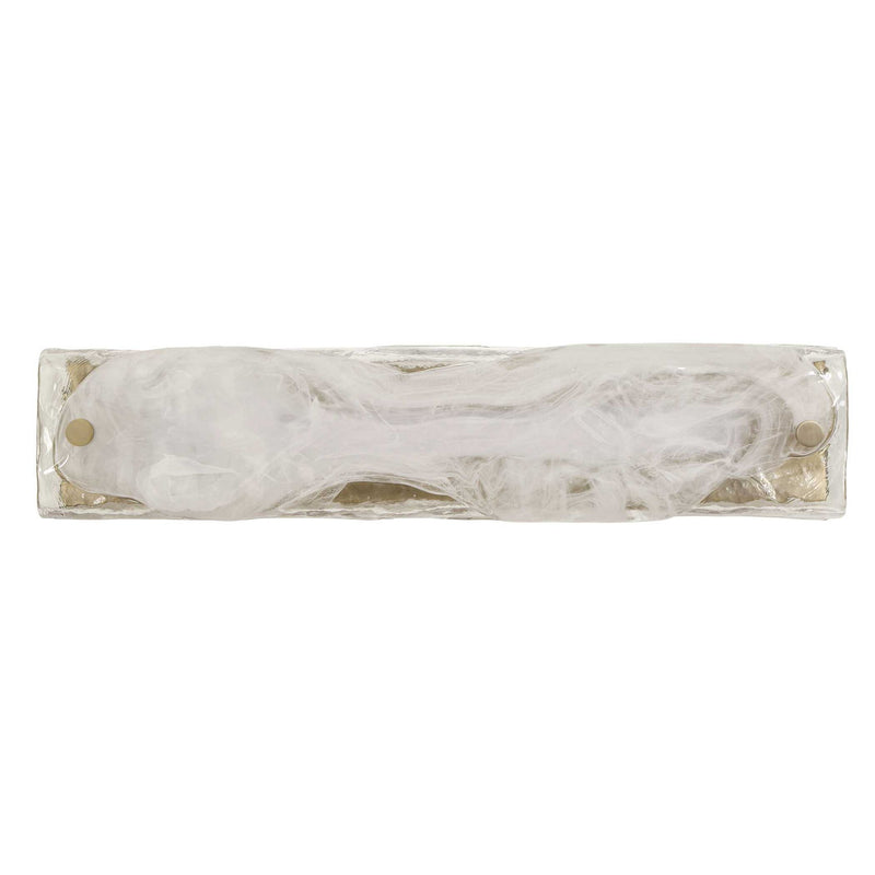 Taffy - 1 Light LED Swirl Glass Sconce - White