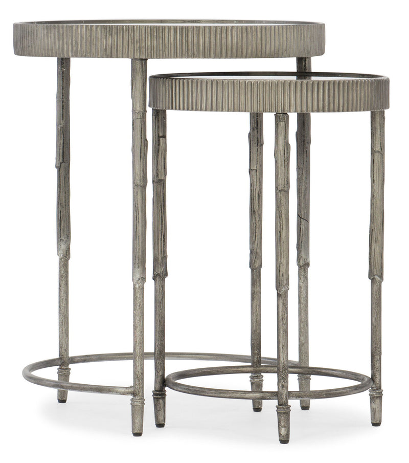 Melange - Accent Nesting Tables - Pearl Silver