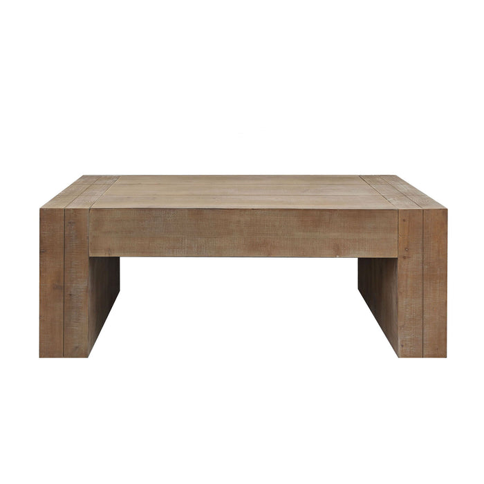 Rustic Wood Coffee Table Modern Farmhouse Rectangular Table For Living Room - Natural / Natural Multi / Natural Wood / Natural / Rustic
