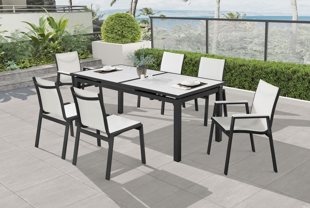 Nizuc - Outdoor Patio Dining Arm Chair With Gray Frame (Set of 2)