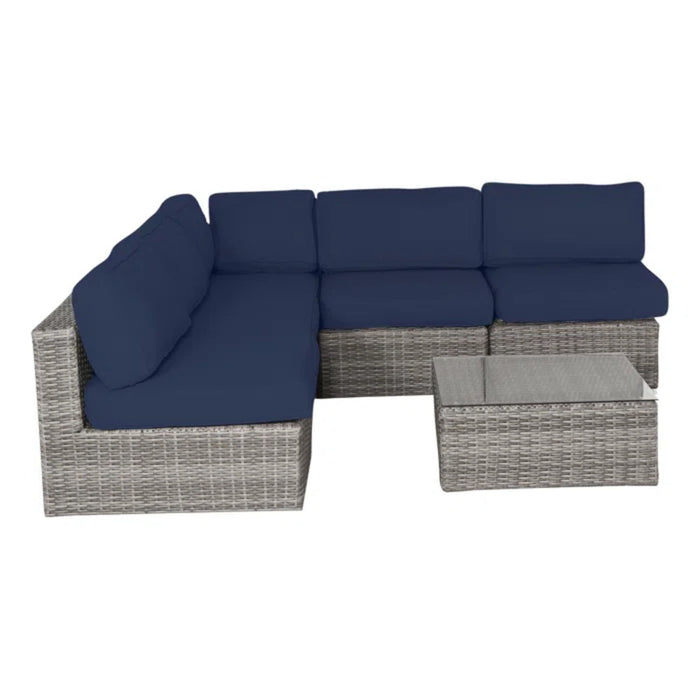 Outdoor Wicker Seating Group With Cushions