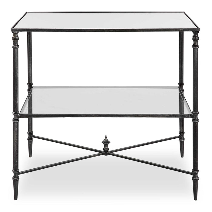Henzler - Mirrored Steel Lamp Table