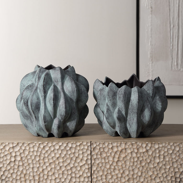 Verdant - Bronze Vases (Set of 2)