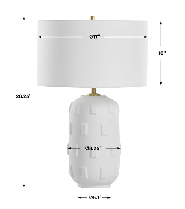 Emerie - Table Lamp - Textured White