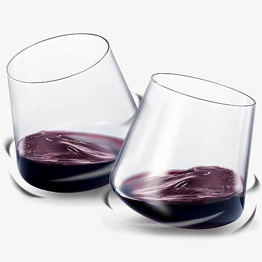 Un-Spillable Stemless Wine Glasses | 13.5oz