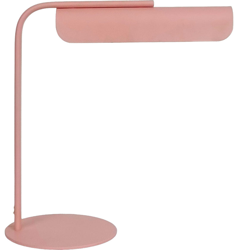 Poet'S Curve I - 14 X 14 - Metal Accent Lamp (Set of 2) - Matte Blush Pink