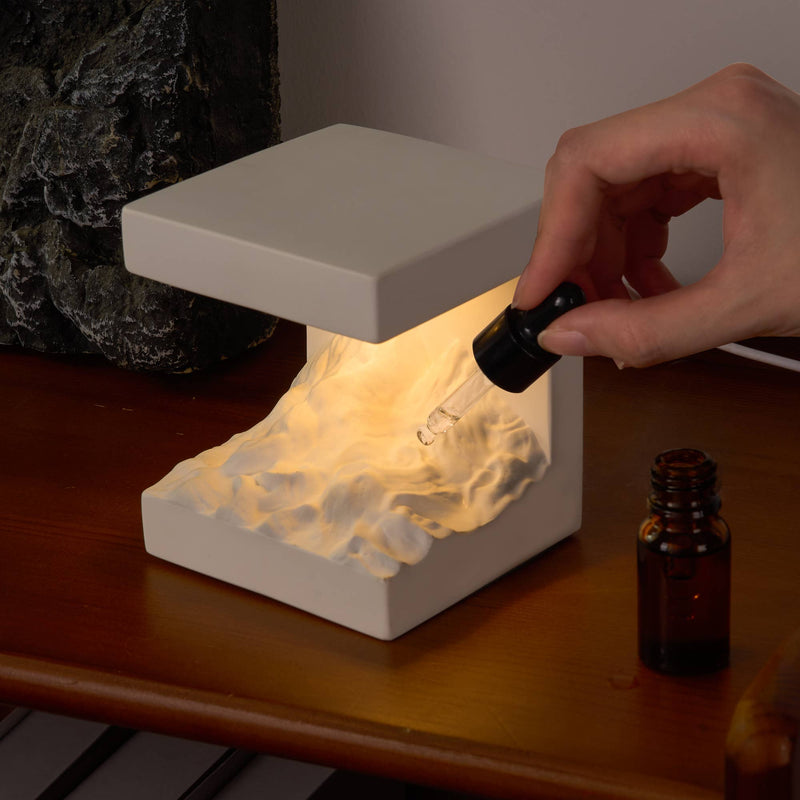 Snow Mountain Diffuser Table Lamp with Essential Oil