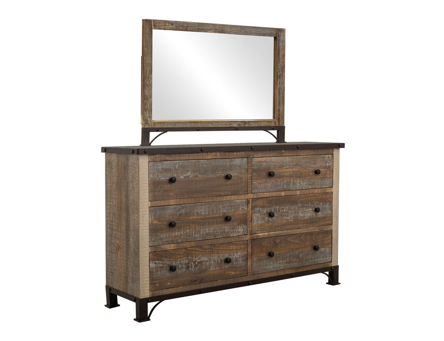 Antique - Dresser With 6 Drawers - Multicolor