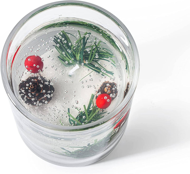 Gute Round Holiday Candle - Fir 3.6" H - 200 Hour Burn Time