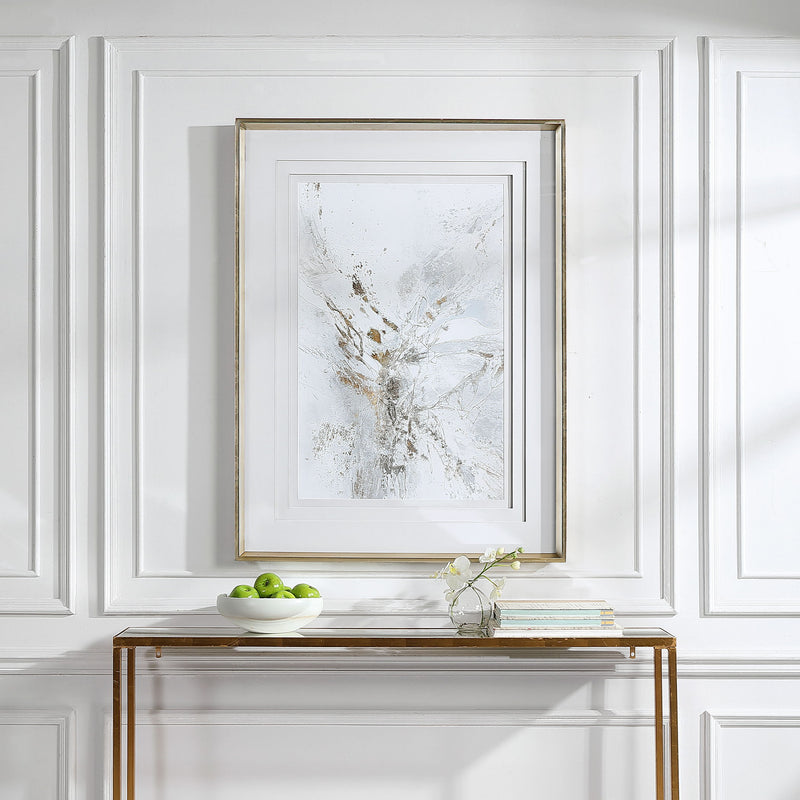 Pathos - Framed Abstract Print - Gold