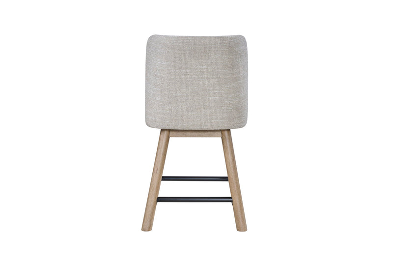 Pagosa - Counter Height Swivel Stool (Set of 2) - English Knotty Oak / Gray