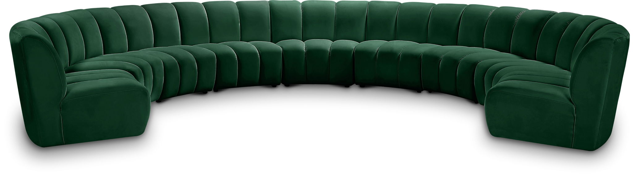 Infinity - 9 Piece Velvet Modular Sectional