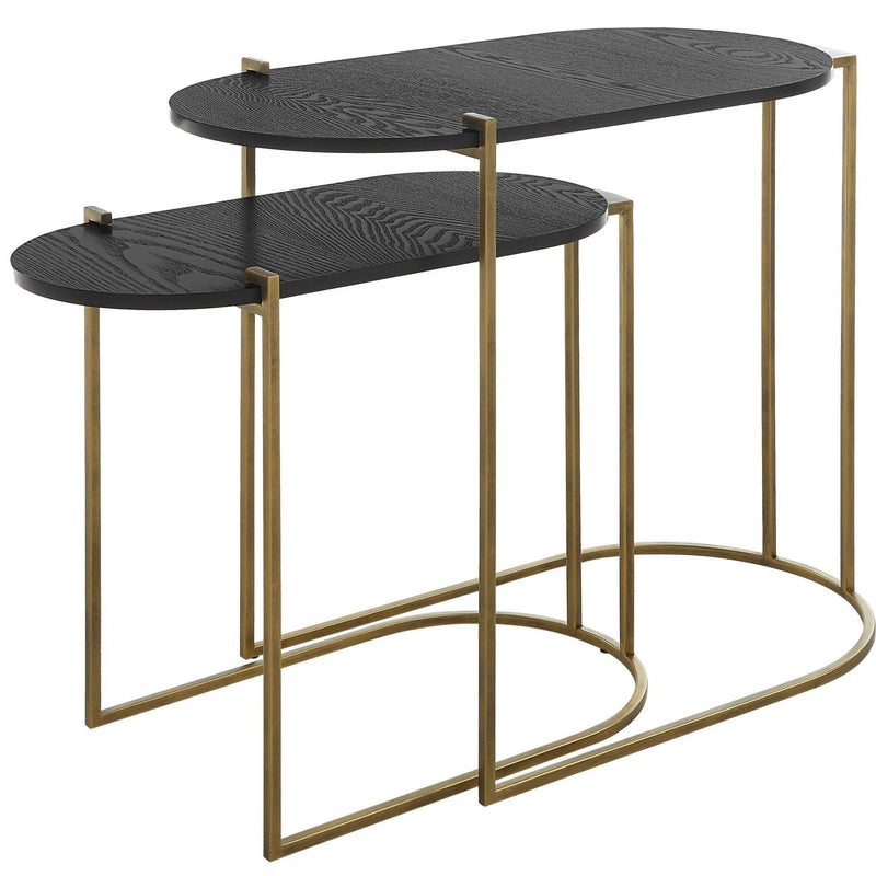 Aztec - Wood Nesting Tables (Set of 2)