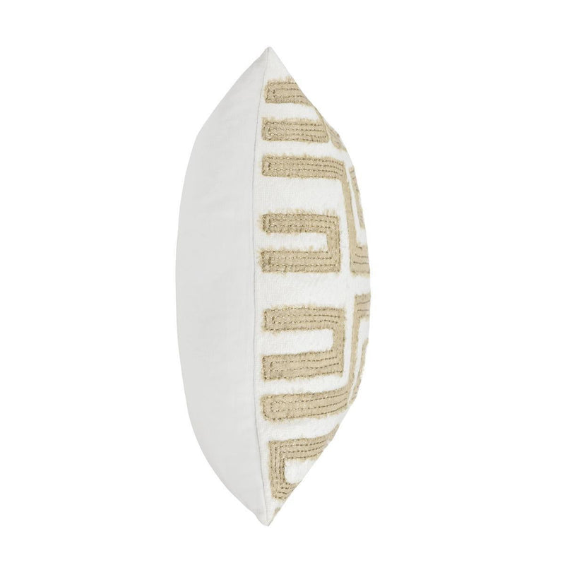 Villa Classics - Mateo 22" x 22" Pillow - Metallic Gold / Ivory
