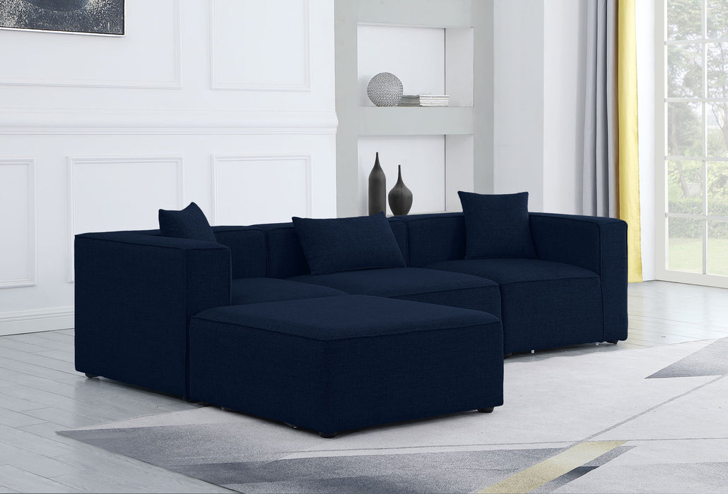Cube - Linen 4 Piece Modular Sectional With Chaise