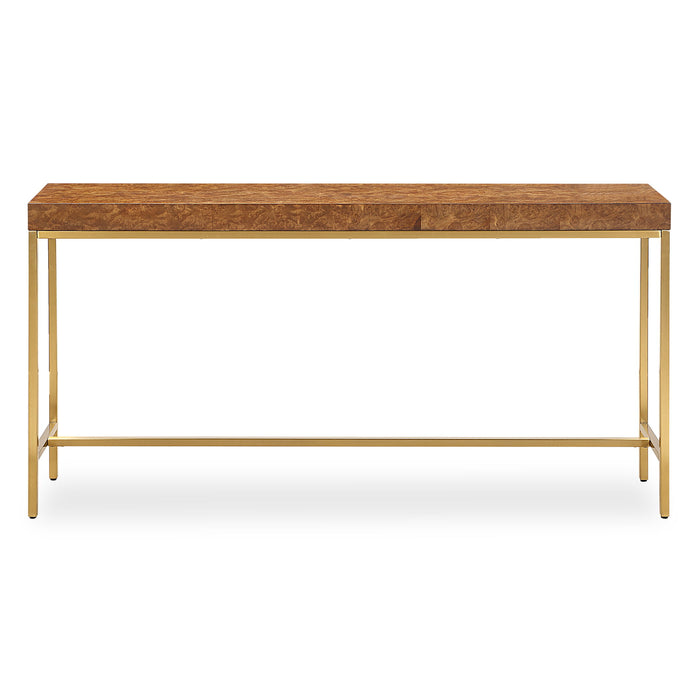 Moran - Burl Console Table - Light Brown