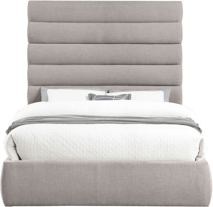 Adam - Linen Fabric Bed With 70.5" Headboard