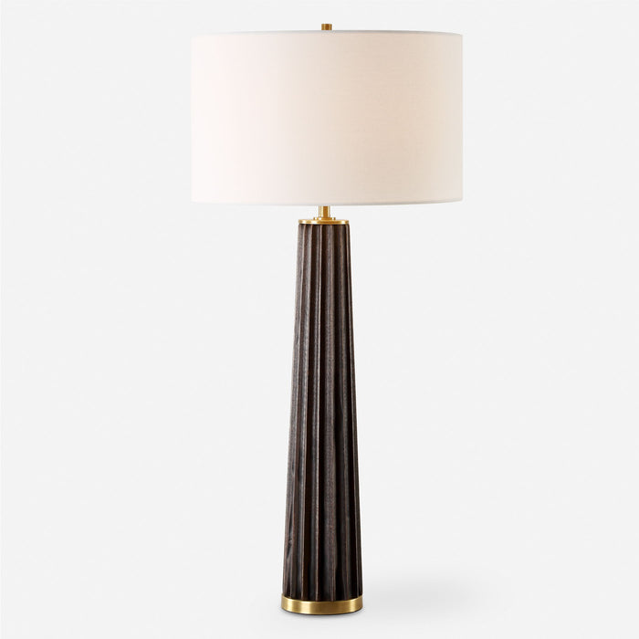 Forage - Dark Scalloped Table Lamp