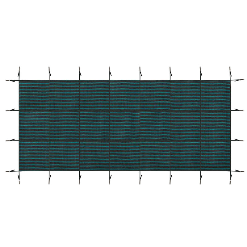 Swimming Pool Safety Cover For Rectangular Underground Pools - Green