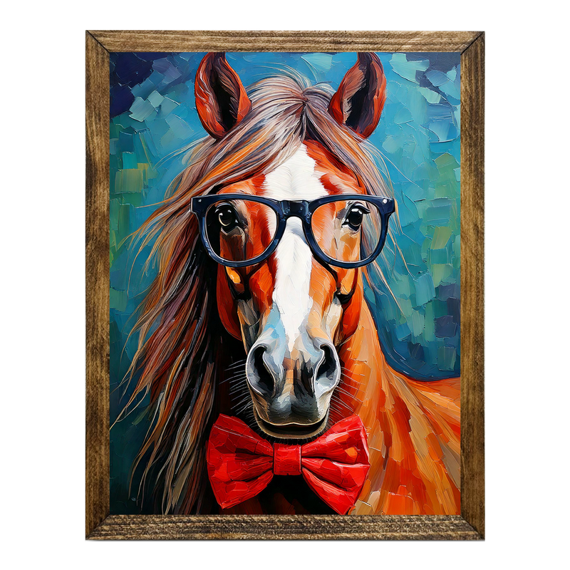 ARTISTIC SERIES TIMBERLAND- ANIMALS WITH GLASSES HORSE