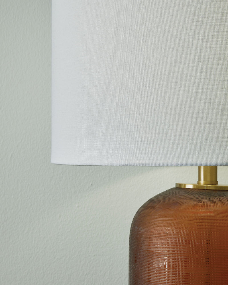 Farberman - Glass Table Lamp - Amber