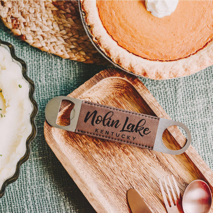 Table Rock Lake Name Bottle Opener - Leatherette