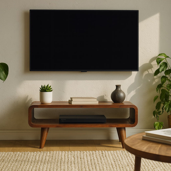 Solid Wood Open Media Unit