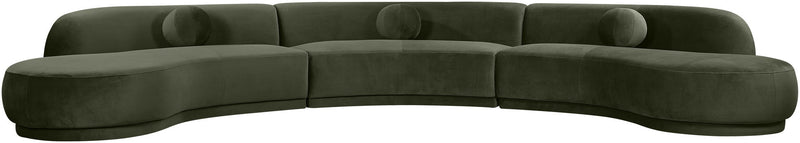 Avra - 177.5" Velvet Performance Fabric Upholstered Sectional