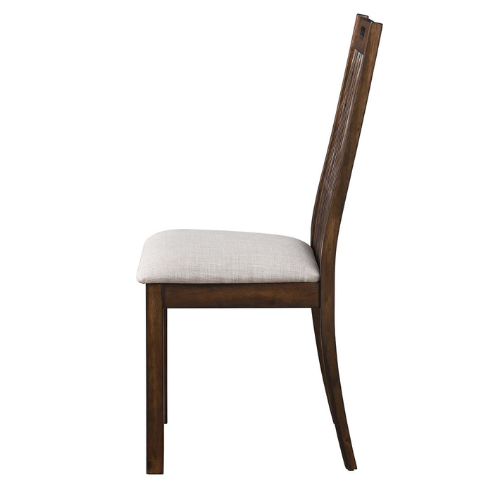 2 Pieces Set Dining Side Chair Rustic Modern Farmhouse Design Retro Design Easy To Assembly - Antique Dark Oak