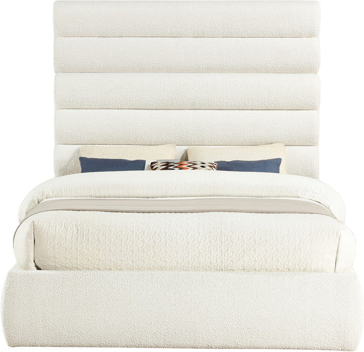 Adam - Boucle Fabric Bed With 70.5" Headboard