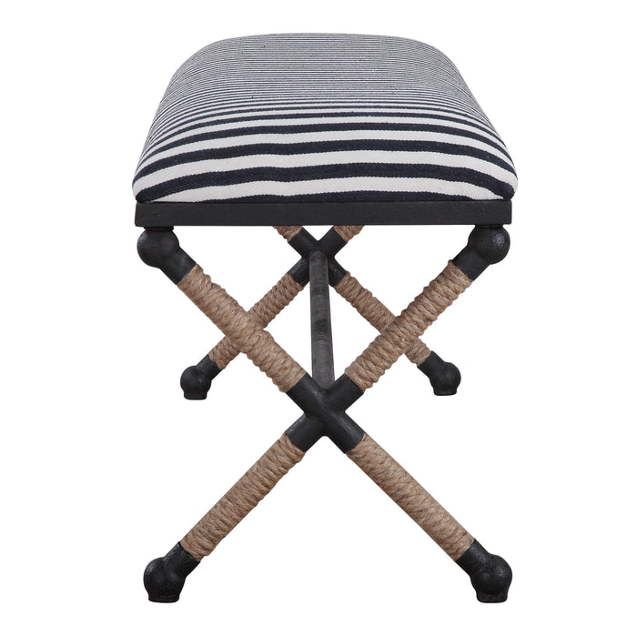 Braddock - Striped Bench - Black