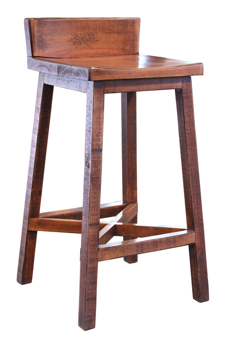 Pueblo - Wooden Seat & Base Stool (Set of 2)