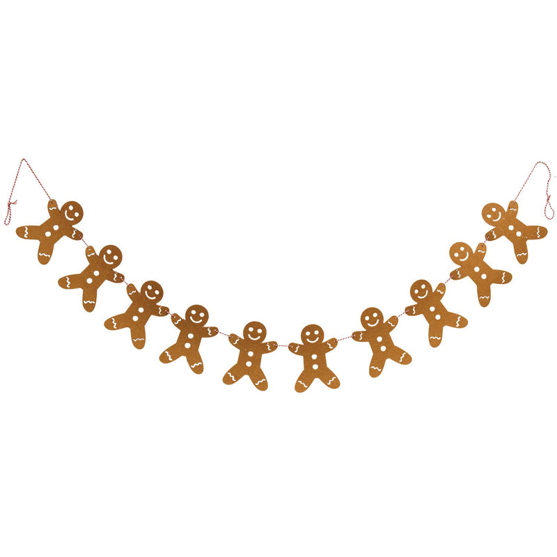 Gingerbread Felted Garland