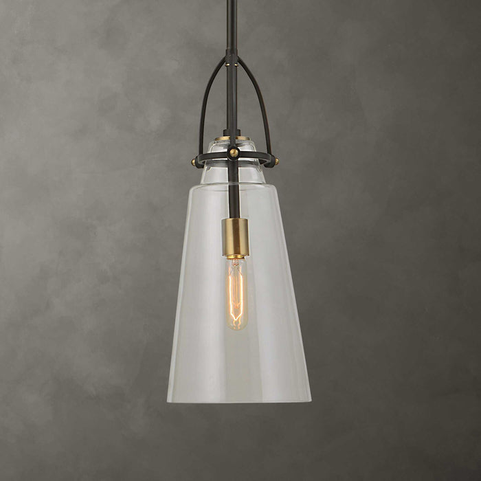 Saugus - Industrial 1 Light Pendant - White