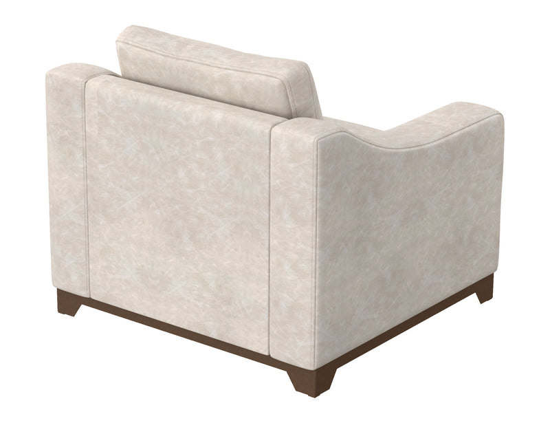 Natural Parota - Armchair - Marfil