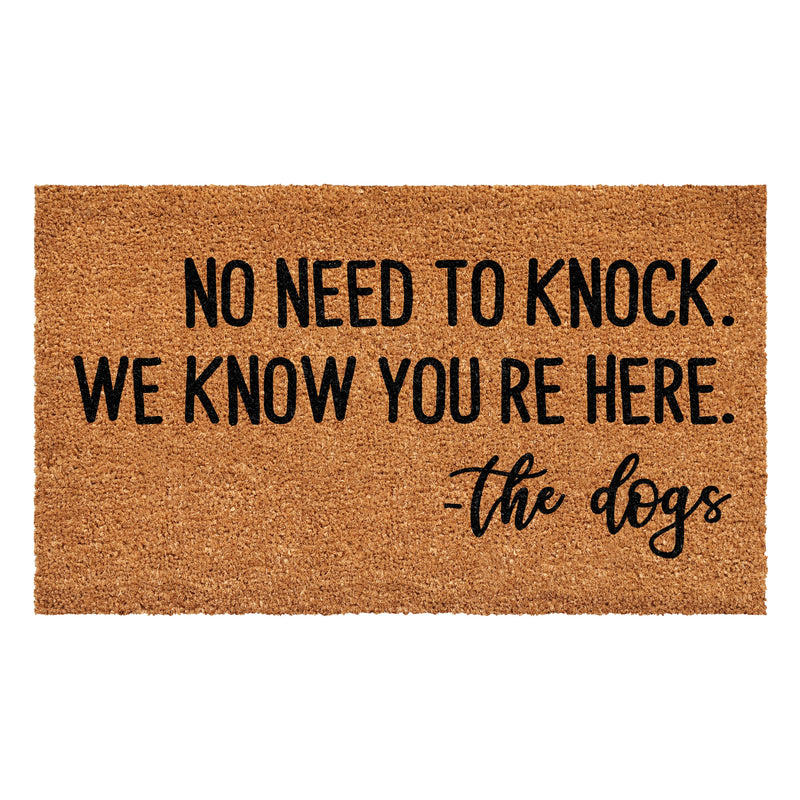 No need to knock Dog Doormat