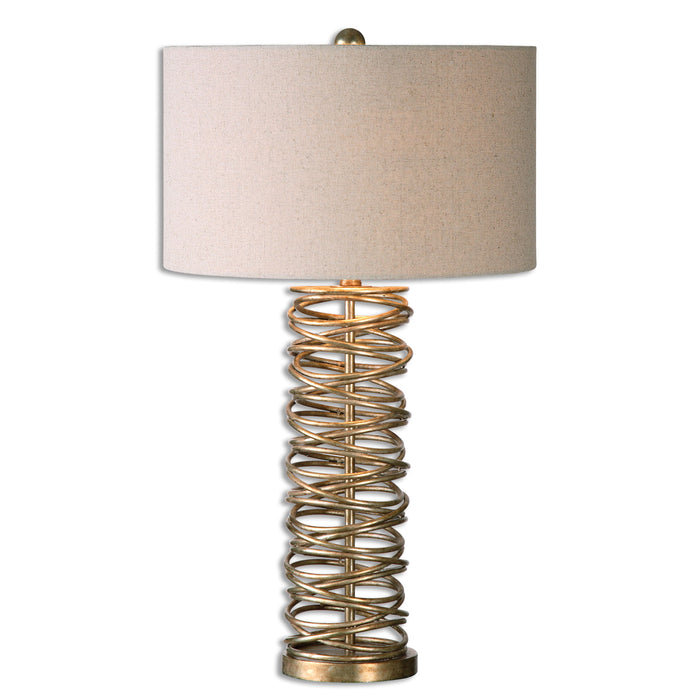 Amarey - Metal Ring Table Lamp - Gold