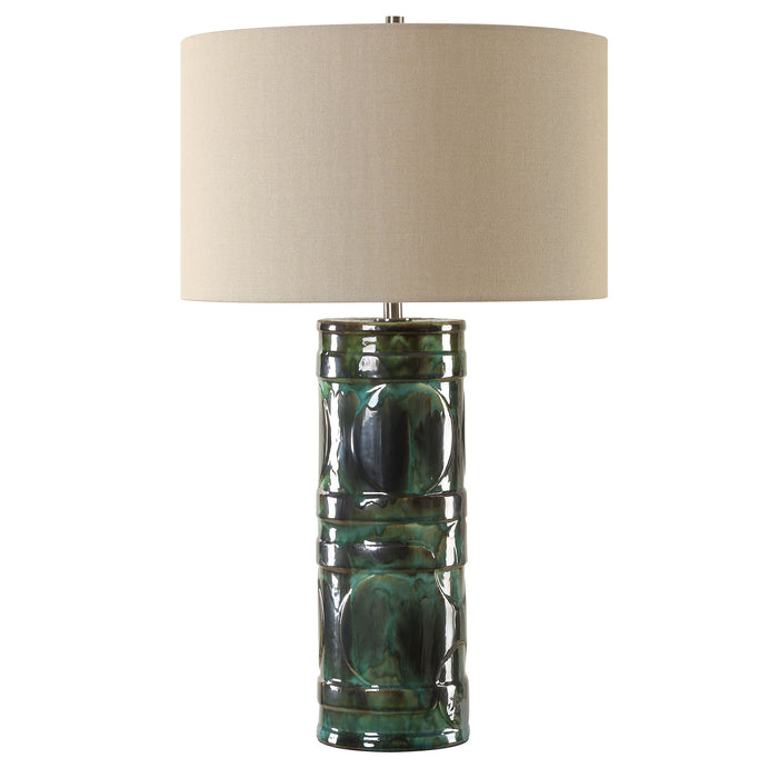 Loch - Green Glaze Table Lamp