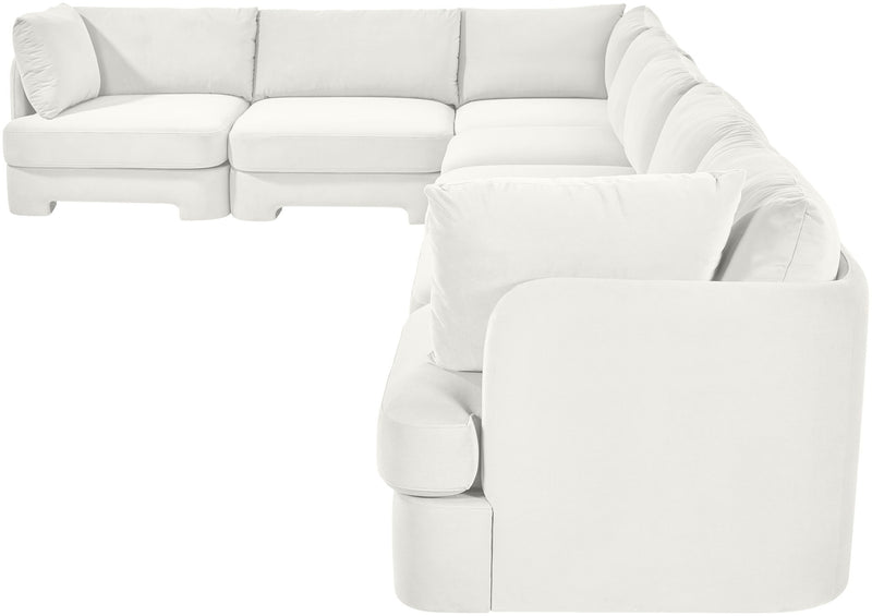 Hammond - Velvet Performance Fabric Upholstered 7 Piece Sectional