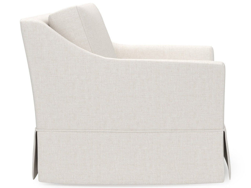 Madison - Skirted Swivel Chair, Special Order - White
