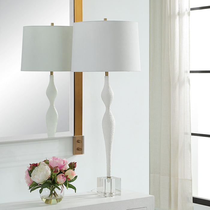 Helena - Slender Table Lamp - White