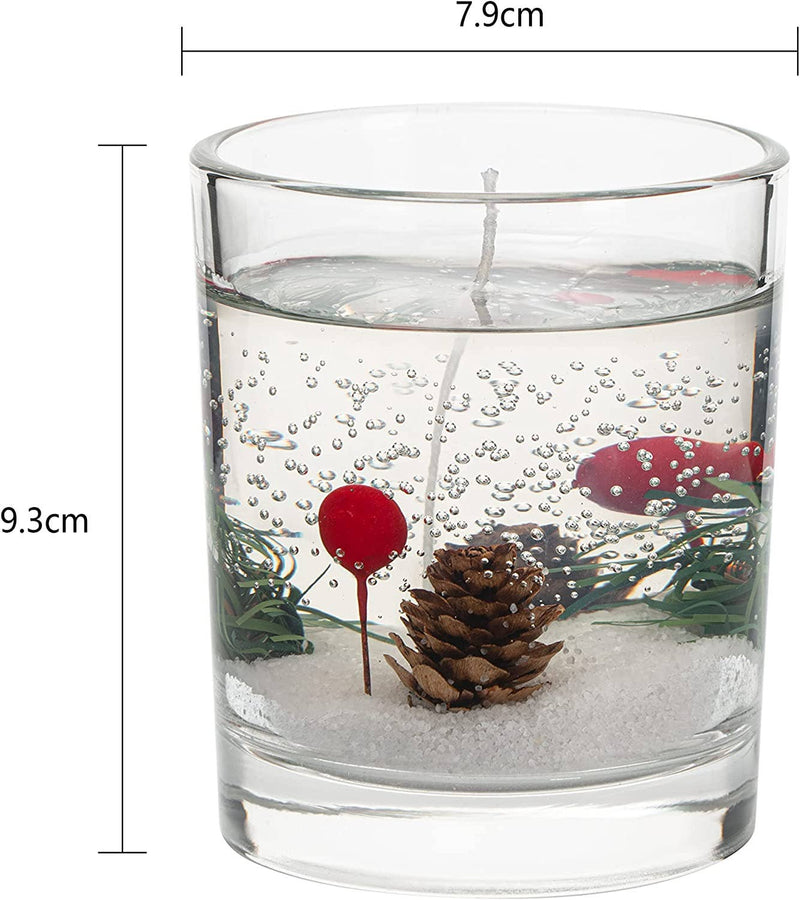 Gute Round Holiday Candle - Fir 3.6" H - 200 Hour Burn Time