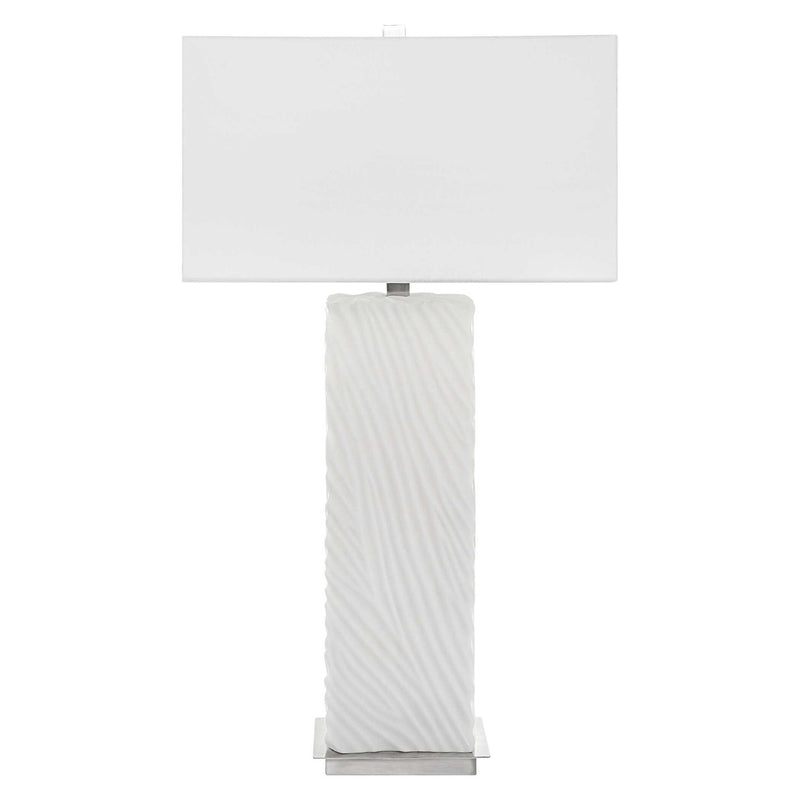 Pillar - Marble Table Lamp - White