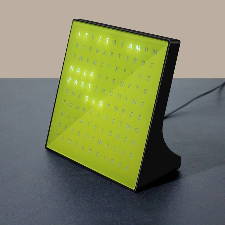 Alphabet Clock | Yellow