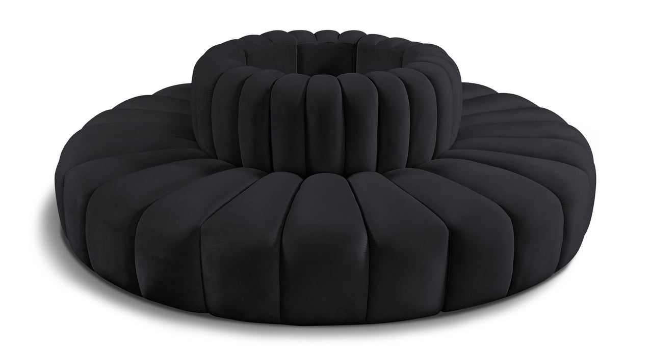 Arc - Velvet 8 Piece Round Modular Sofa